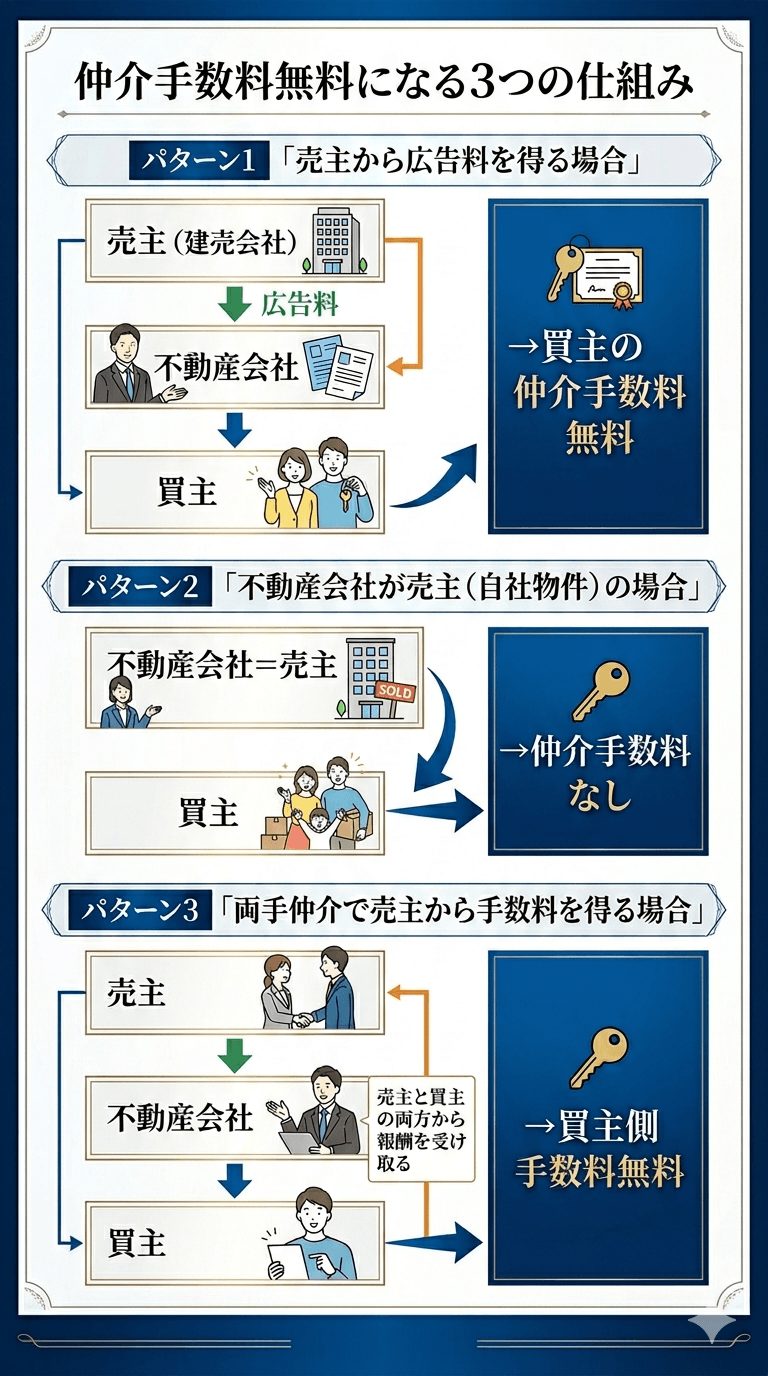 上越市の不動産仲介手数料無料の仕組み