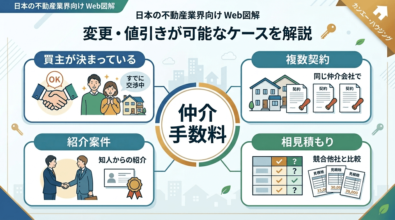 上越市の不動産仲介手数料の各ケース