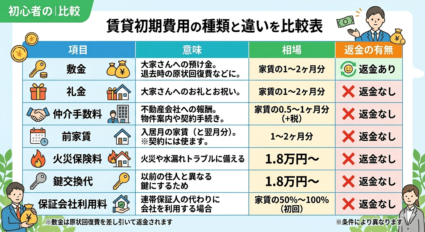 上越市の不動産仲介手数料の種類と違い