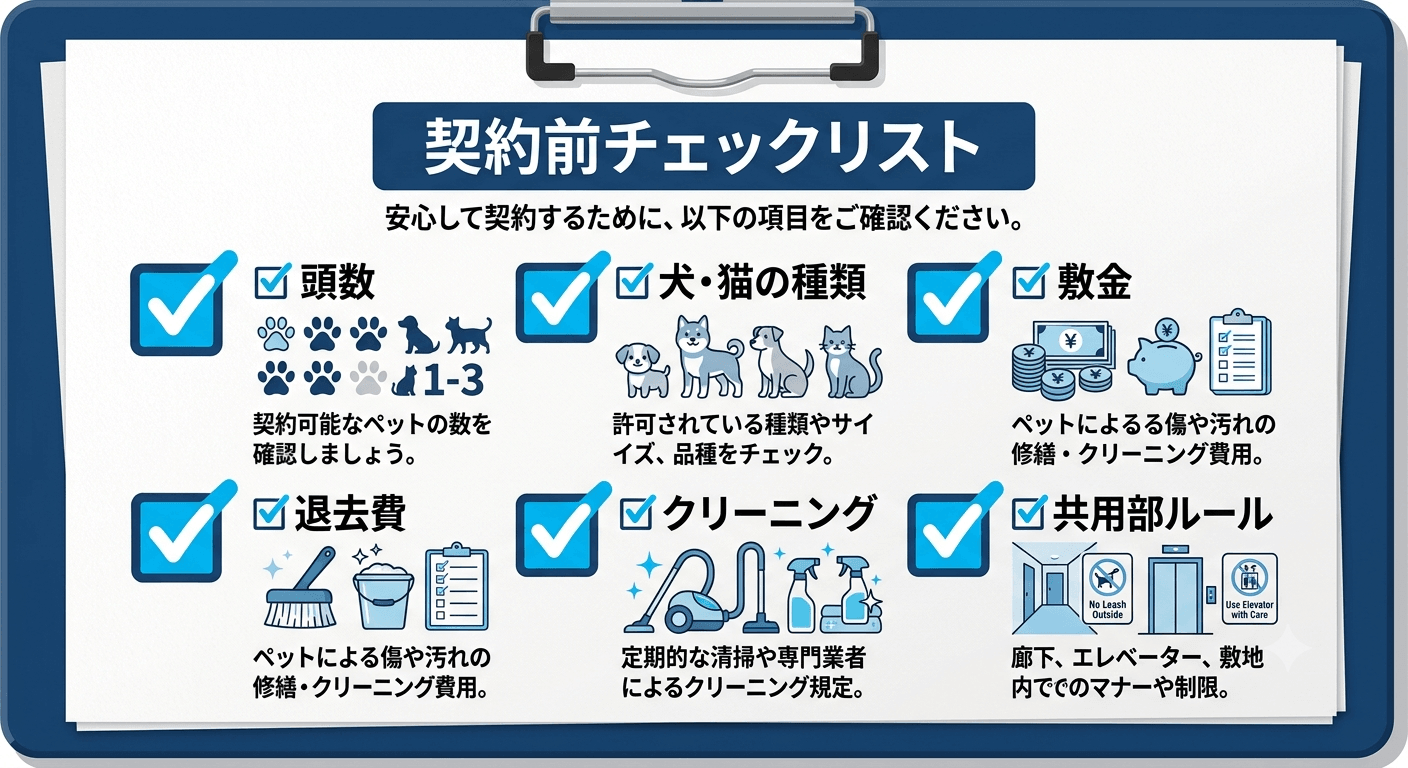 上越市アパートペット可の契約前に確認すべき6つのこと